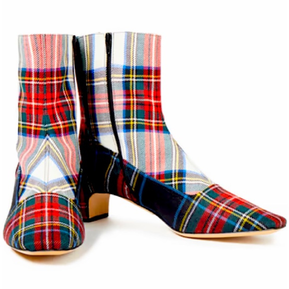 ANKLE BOOTS MAISON MARTIN MARGIELA MICK TARTAN 39/ 8.5